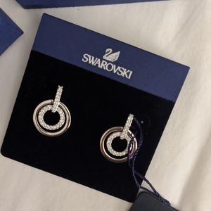 Swarovski hoop earrings